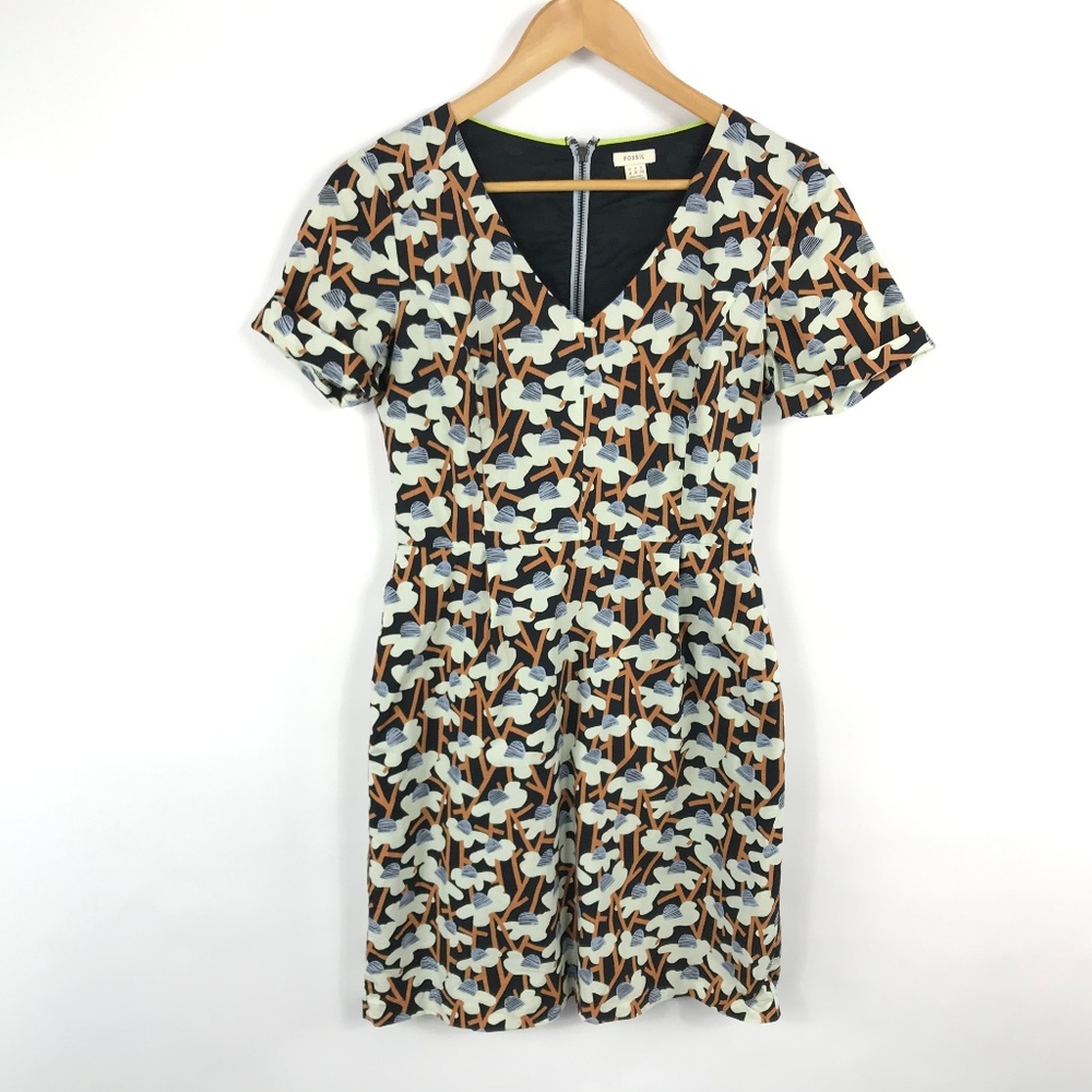 Fossil Short Sleeve Floral Dress